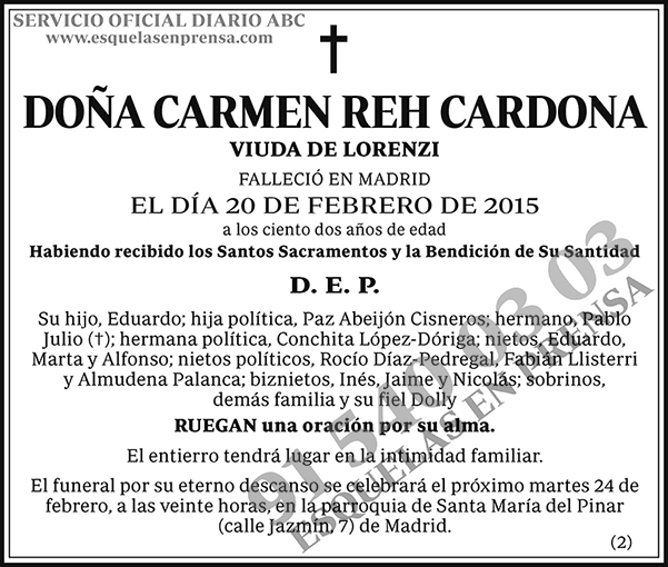 Carmen Reh Cardona